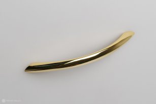 RS008 мебельная ручка-скоба 128 мм золото полированное