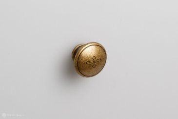 Neoclassico мебельная ручка-кнопка диаметр 30 мм бронза