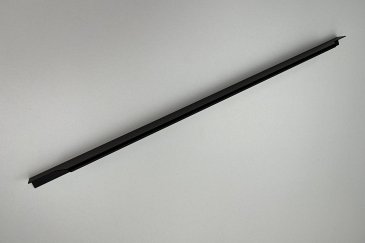 3204 торцевая мебельная ручка для фасадов 600 мм черный матовый