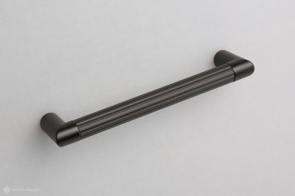 Riffle мебельная ручка-скоба 160 мм черный матовый