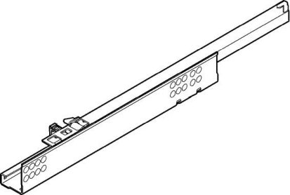 TANDEM с BLUMOTION для боковин 11-16 мм, частичного выдвижения, 30кг, 460мм, прав.