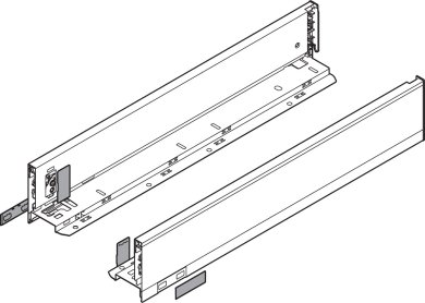 LEGRABOX царги, высота M (90,5 мм), НД=300 мм, комплект, терра-черный
