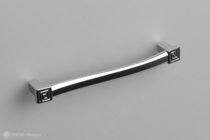 FS127 мебельная ручка-скоба 128 мм хром глянцевый
