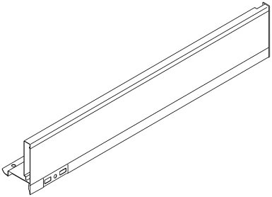 LEGRABOX царга, высота M (90,5 мм), НД=270 мм, правая, терра-черный
