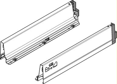 TANDEMBOX, царги М 83/600мм, серая, комплект