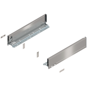 Комплект царг LEGRABOX pure, высота M (90,5 мм), НД=400 мм, нержавеющая сталь