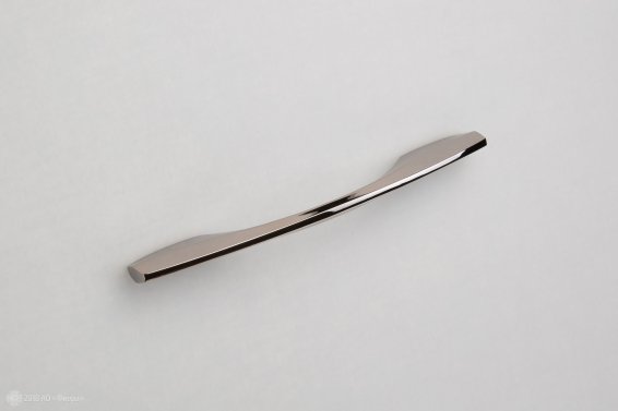 217727 мебельная ручка-скоба 128-160 мм черный глянец
