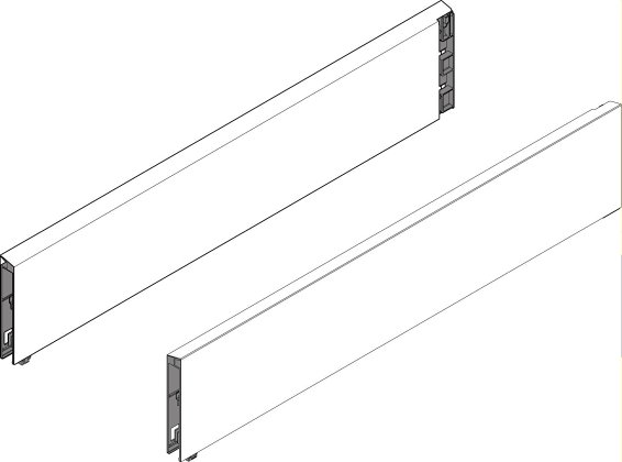 TANDEMBOX, BOXCAP 550мм, бел., комплект