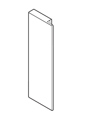LEGRABOX, Заглушка для держателя фасада внутреннего ящика, высота C, прав., сталь, гавана коричневый