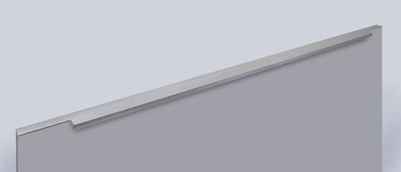 Ray торцевая мебельная ручка для фасадов 900 мм нержавеющая сталь