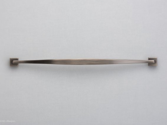 12964 мебельная ручка-скоба 320 мм черненая шлифованная сталь