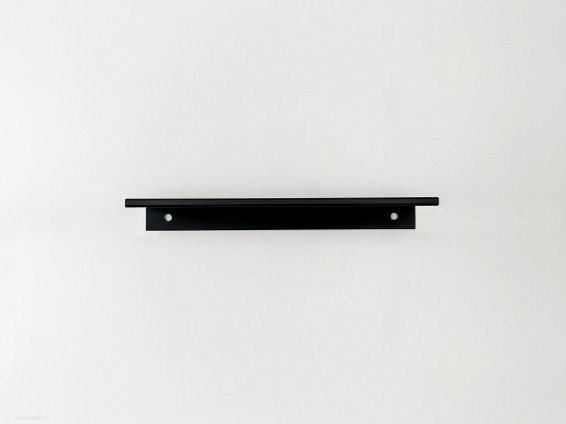 Square торцевая мебельная ручка 190 мм черный матовый