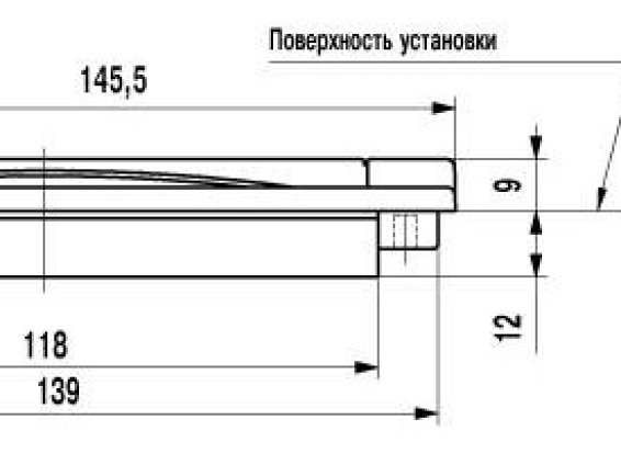 Ручка мебельная врезная fr 007 128 мм матовый хром st светлый валмакс