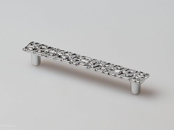 WMN718 мебельная ручка-скоба 128 мм полированный хром