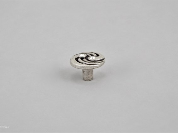 WPO726 мебельная ручка-кнопка состаренное серебро и кристаллы Swarovski