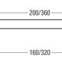 217760 мебельная ручка-скоба 160 мм анодированный алюминий