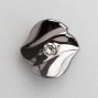 Amelie ручка кнопка темно-серый и прозрачные кристаллы Swarovski