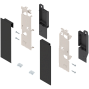 LEGRABOX, комплект держателей фасада, высота C, для высоких внутренних ящиков с релингом, терра-черный