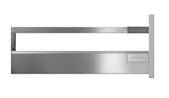 Ящик TANDEMBOX antaro с TIP-ON BLUMOTION (высота B 160, глубина 400 мм, вес ящика от 10 до 30 кг), крепление саморезы, нержавеющая сталь