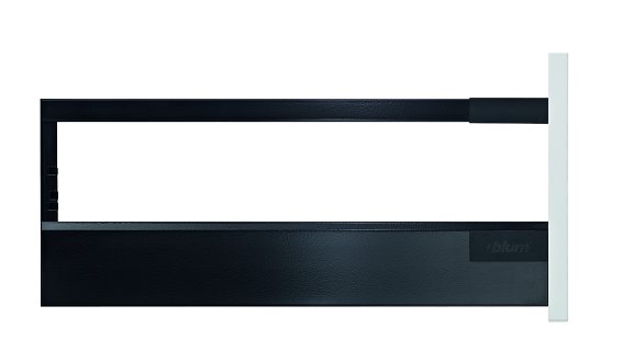 Ящик TANDEMBOX antaro с TIP-ON BLUMOTION (высота D 224, глубина 500 мм, вес ящика до 20 кг), крепление под саморезы, черный