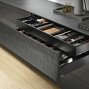 Внутренний ящик LEGRABOX pure TIP-ON BLUMOTION (высота M 90,5, глубина 350 мм, до 20 кг), терра-черный